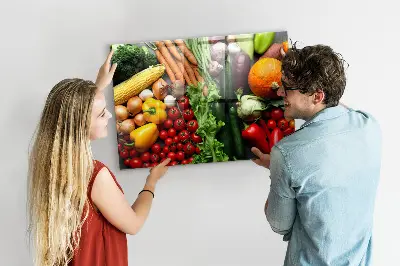 Fresh Vegetables Magnetic Wall Board