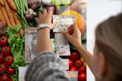 Magnetic wall board Fresh vegetables