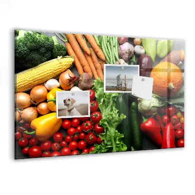 Magnetic wall board Fresh vegetables
