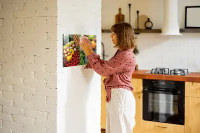 Magnetic wall board Fresh vegetables
