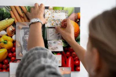 Fresh Vegetables Magnetic Wall Board