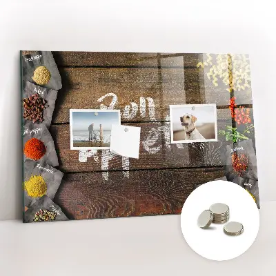 Magnetic wall board The inscription bon appetit