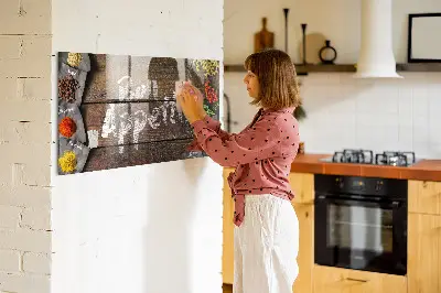 Magnetic wall board The inscription bon appetit