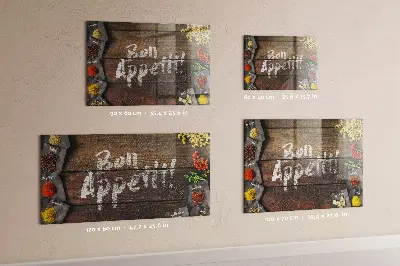 Magnetic wall board The inscription bon appetit