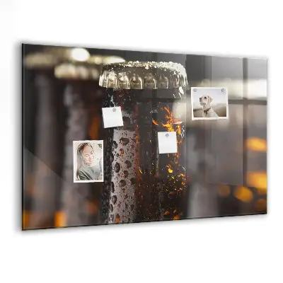 Magnetic glass dry erase board Glass bottles