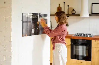Magnetic glass dry erase board