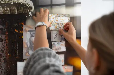 Magnetic glass dry erase board Glass bottles