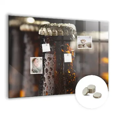 Magnetic glass dry erase board