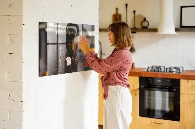 Magnetic glass dry erase board