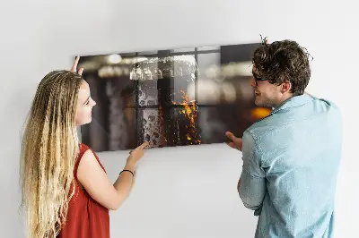 Magnetic glass dry erase board Glass bottles