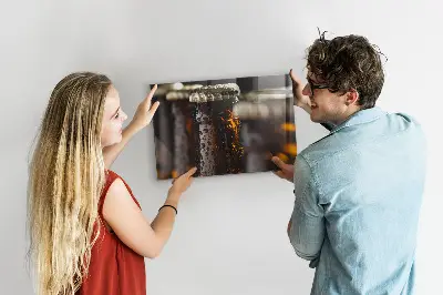 Magnetic glass dry erase board Glass bottles
