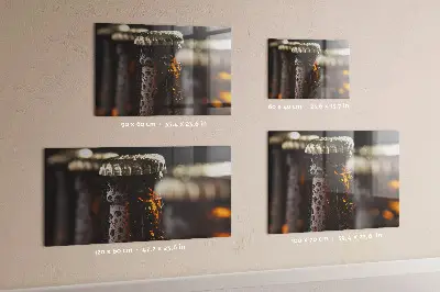 Magnetic glass dry erase board Glass bottles