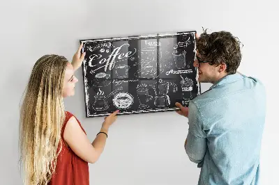 Magnetic wall board Coffee machines