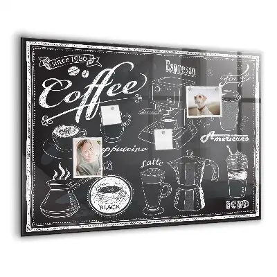Magnetic wall board Coffee machines