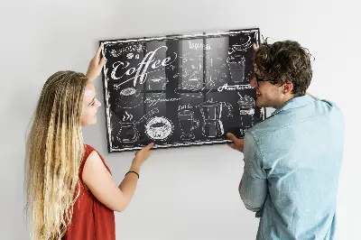 Magnetic wall board Coffee machines