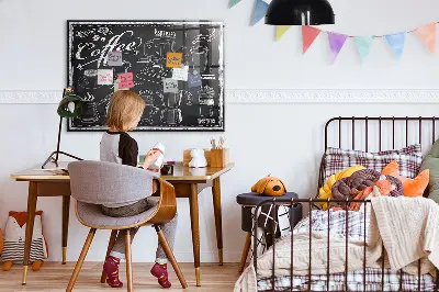 Magnetic wall board for coffee machines