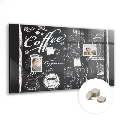 Magnetic wall board Coffee machines