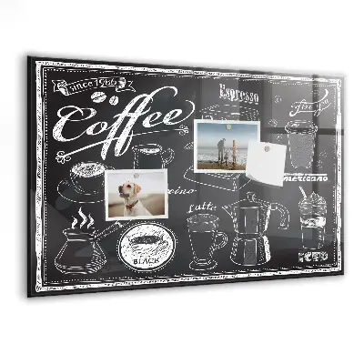 Magnetic wall board Coffee machines