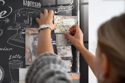 Magnetic wall board Coffee machines