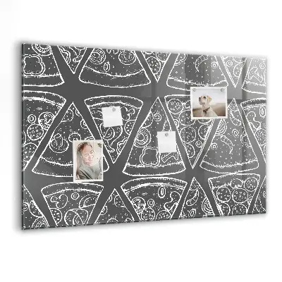Magnet board Painted pizza