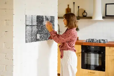 Magnet board Painted pizza