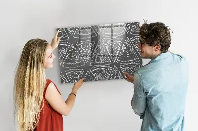 Magnet board Painted pizza