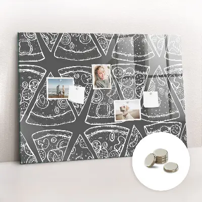 Magnet board Painted pizza