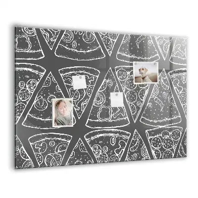 Magnet board Painted pizza