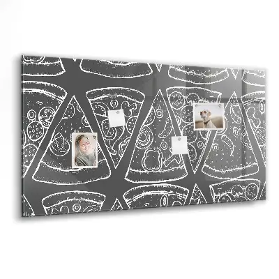 Magnet board Painted pizza
