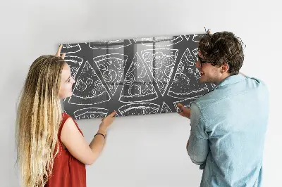 Magnet board Painted pizza