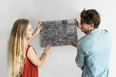 Painted pizza magnet board