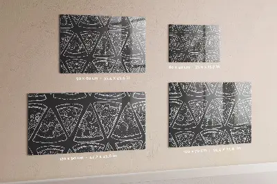 Painted pizza magnet board