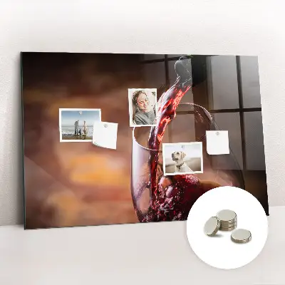 Glass of Wine Magnetic Board