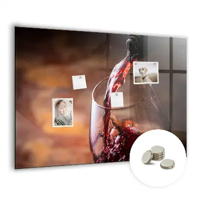 Glass of Wine Magnetic Board