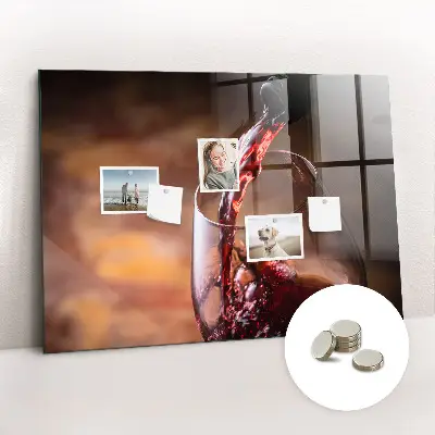 Glass of Wine Magnetic Board