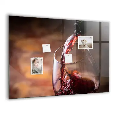 Glass of Wine Magnetic Board