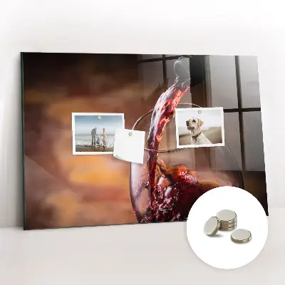 Glass of Wine Magnetic Board