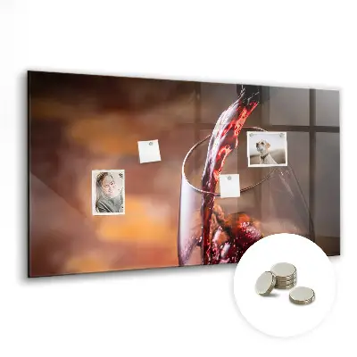 Glass of Wine Magnetic Board