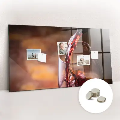 Glass of Wine Magnetic Board