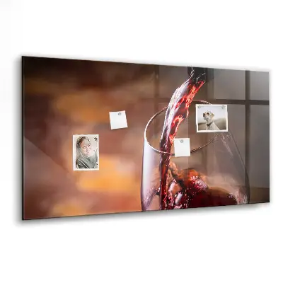 Glass of Wine Magnetic Board