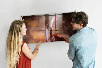 Glass of Wine Magnetic Board
