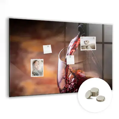 Glass of Wine Magnetic Board