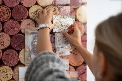 Magnetic wall board for wine corks
