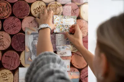 Magnetic wall board for wine corks