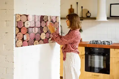 Magnetic wall board for wine corks