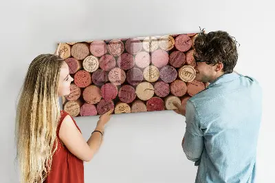 Magnetic wall board for wine corks
