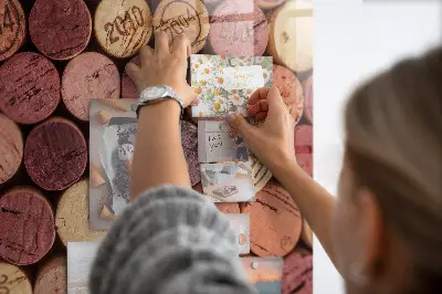 Magnetic wall board for wine corks
