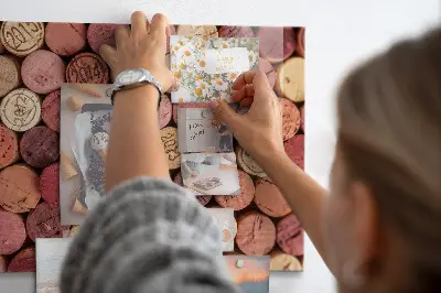 Magnetic wall board for wine corks