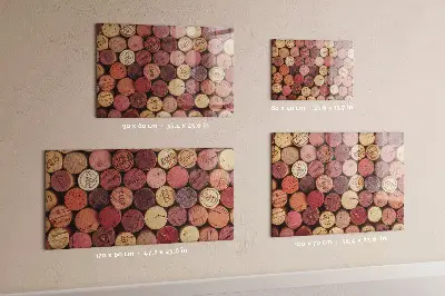 Magnetic wall board for wine corks