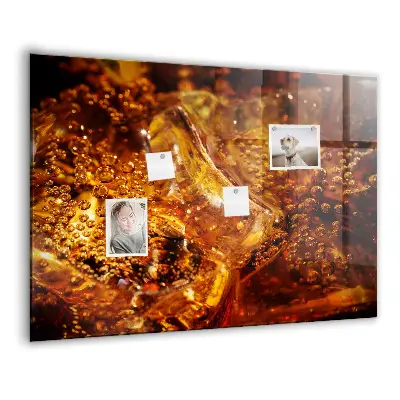Magnetic glass dry erase board